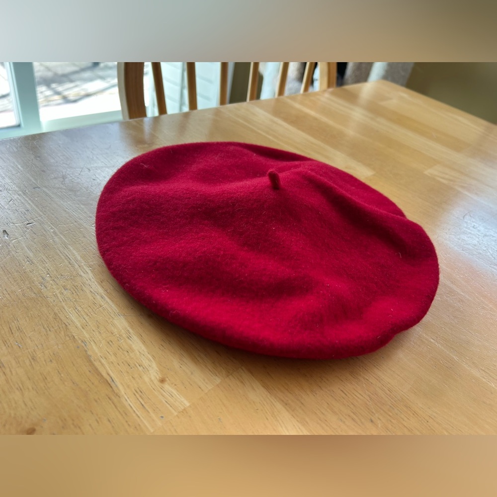Kopka Red Wool Beret - Picture 6 of 9